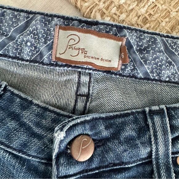 Paige Jimmy Jimmy Skinny Boyfriend Jean - Lightly Distressed Boho Relaxed - Picture 7 of 10